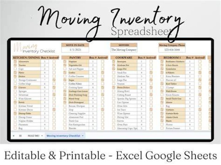 How do you make a moving inventory?