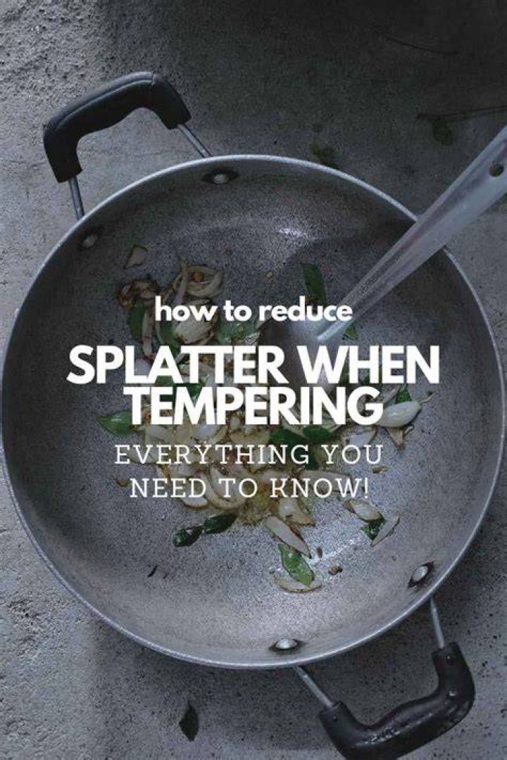 How do you reduce oil splatter?