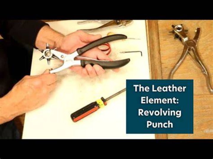 How does a leather punch work?
