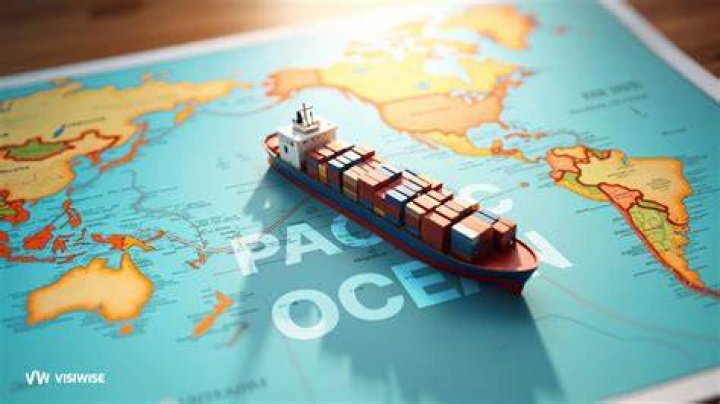 How long does a cargo ship take to cross the Pacific?