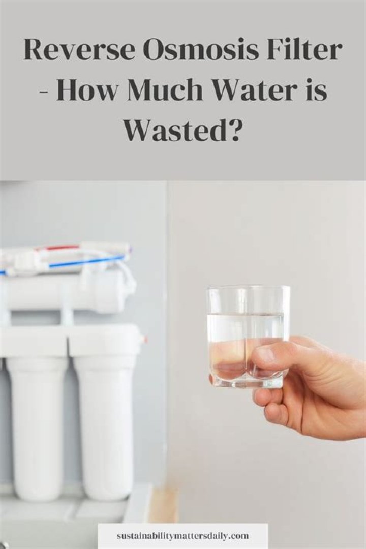 How much water does an RO filter waste?