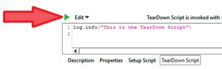 What is tearDown script in Soapui?